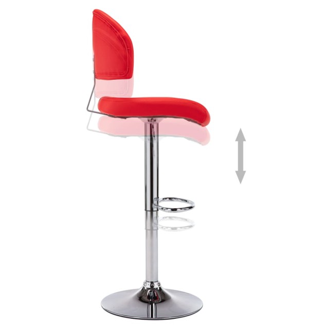 Tabouret de bar Rouge Similicuir