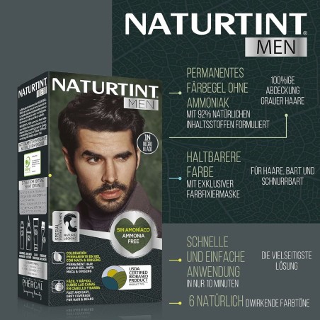 Teinture permanente Naturtint NATURTINT MEN Nº 7n-Rubio Avellana