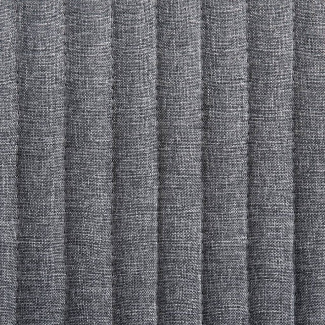 Chaises à manger lot de 2 gris foncé tissu