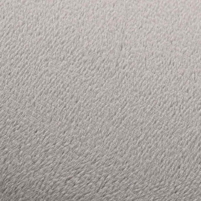 Tabouret Gris clair et doré Velours 28 x 36 cm