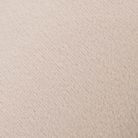 Tabouret Abricot et doré Velours 28 x 36 cm