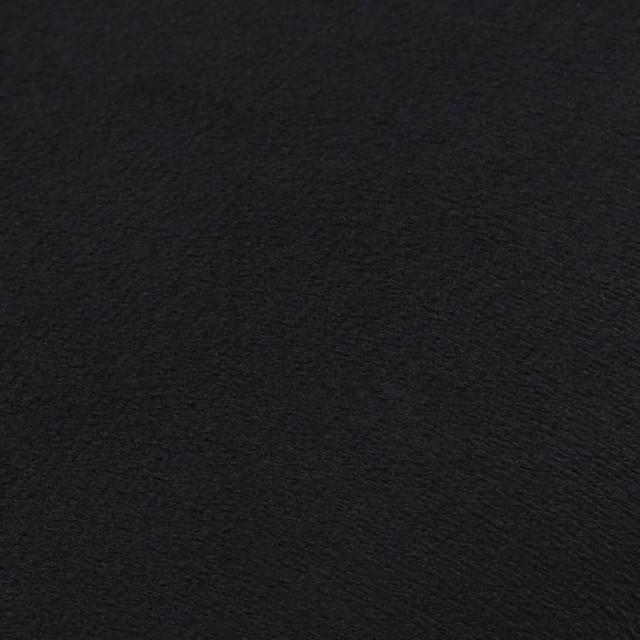 Tabouret Noir et doré Velours 28 x 36 cm