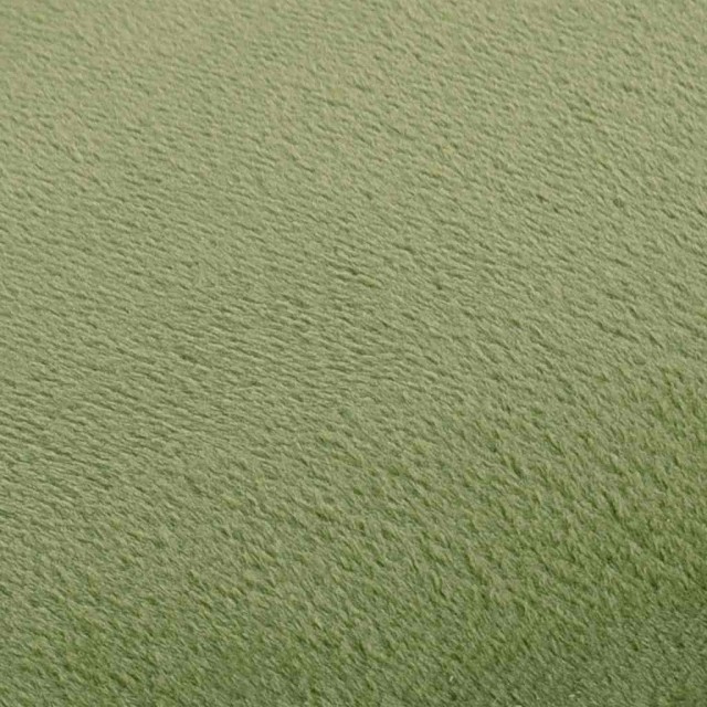 Tabouret Vert moutarde et doré Velours 28 x 36 cm