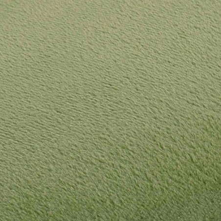 Tabouret Vert moutarde et doré Velours 28 x 36 cm