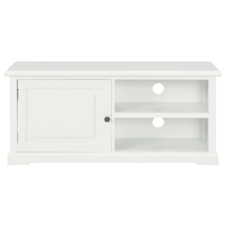 Meuble TV Blanc 90x30x40 cm Bois