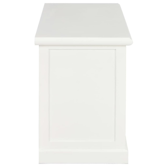 Meuble TV Blanc 90x30x40 cm Bois