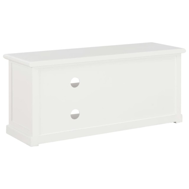 Meuble TV Blanc 90x30x40 cm Bois