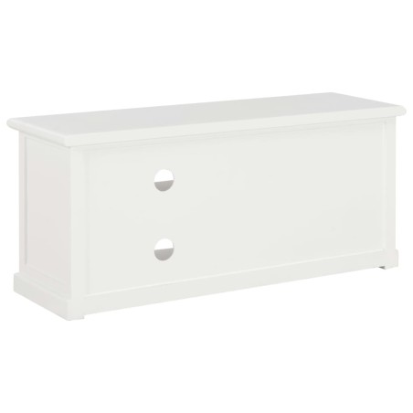 Meuble TV Blanc 90x30x40 cm Bois