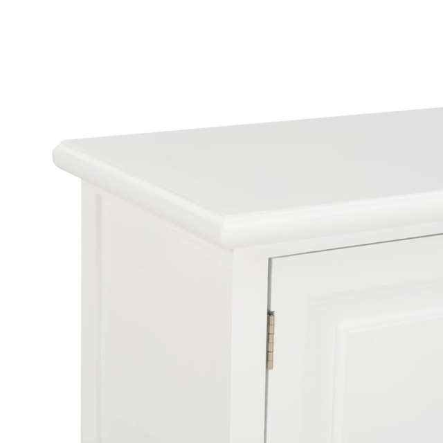 Meuble TV Blanc 90x30x40 cm Bois