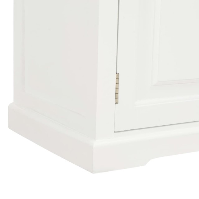Meuble TV Blanc 90x30x40 cm Bois