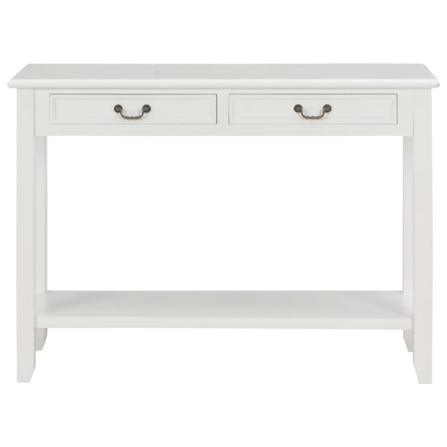 Table console Blanc 110x35x80 cm Bois