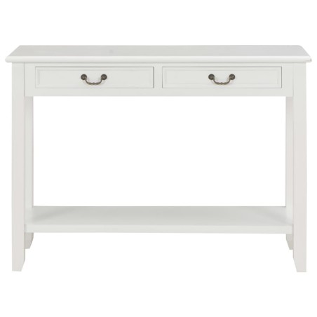 Table console Blanc 110x35x80 cm Bois