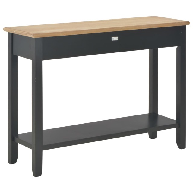Table console Noir 110x35x80 cm Bois