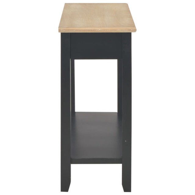 Table console Noir 110x35x80 cm Bois