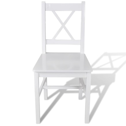 Chaises à manger lot de 6 blanc pinède 2