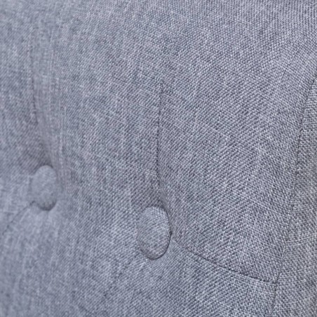 Chaises à manger lot de 4 gris clair tissu