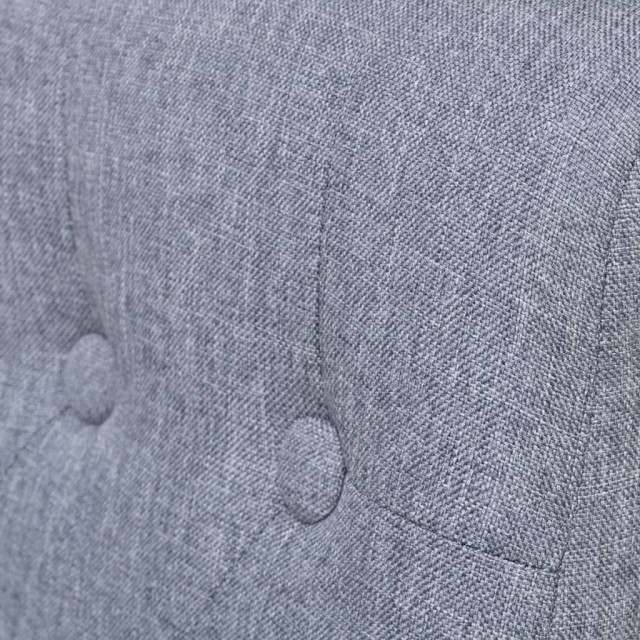 Chaises à manger lot de 6 gris clair tissu