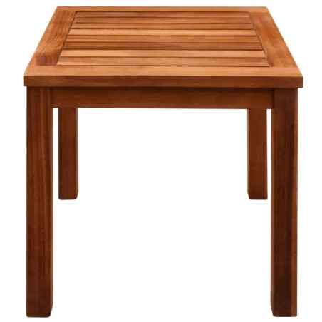 Chaises longues lot de 2 et table Bois d'acacia et textilène