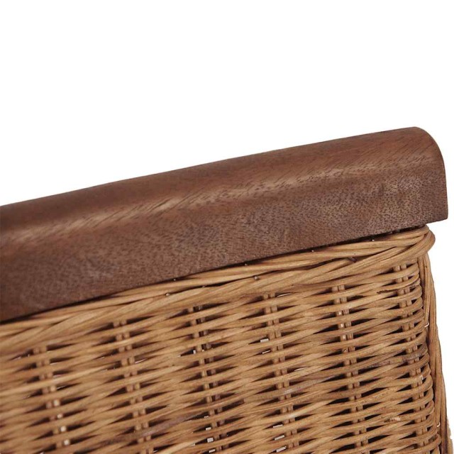 Chaises à manger lot de 4 marron rotin naturel