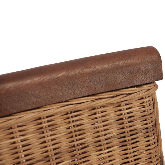 Chaises à manger lot de 6 marron rotin naturel