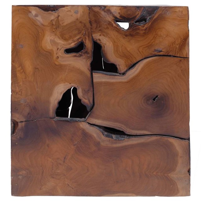 Tabourets/Table basse teck massif