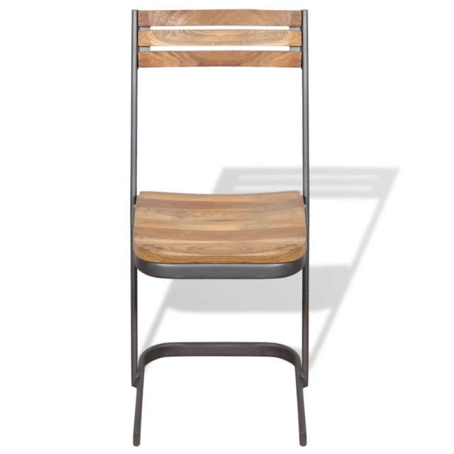 Chaises à manger lot de 6 bois de teck massif