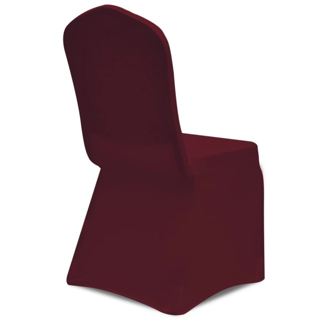 Housse de chaise extensible 100 pcs Bordeaux