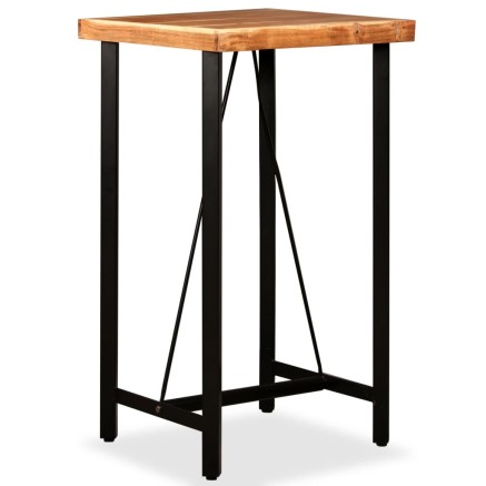 Ensemble de bar 3 pcs Bois d'acacia massif et de récupération 2