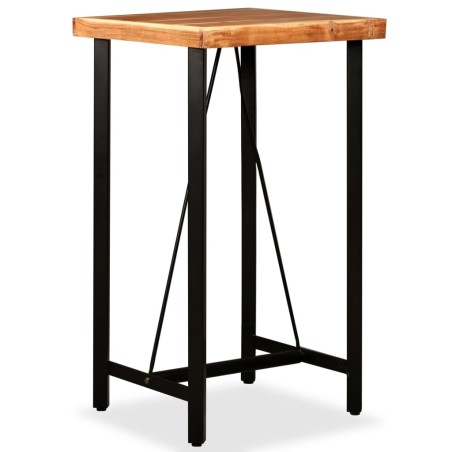 Ensemble de bar 3 pcs Bois d'acacia massif et de récupération