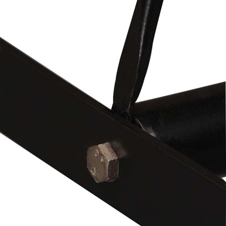 Ensemble de bar 3 pcs Bois massif recyclé et cuir véritable