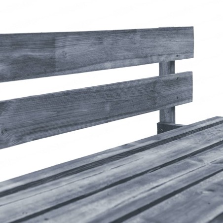 Canapé de jardin palette avec coussins gris Pinède