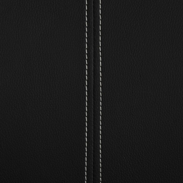 Chaises à manger cantilever lot de 6 noir similicuir