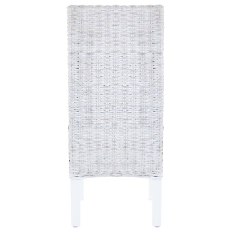 Chaise à manger lot de 6 rotin Kubu et bois de manguier