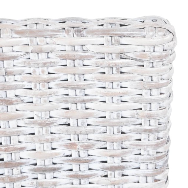 Chaise à manger lot de 6 rotin Kubu et bois de manguier