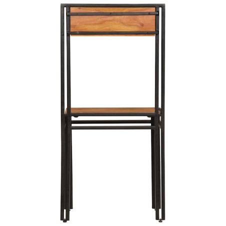 Chaises à manger lot de 4 bois d'acacia massif