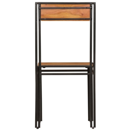 Chaises à manger lot de 6 bois d'acacia massif