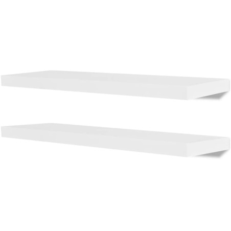 Étagères murales 4 pcs Blanc 80 cm