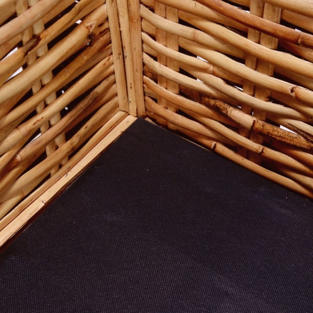 Canapé à 2 places de jardin Rotin naturel