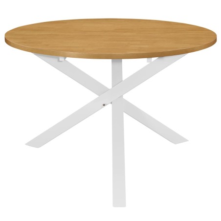 Mobilier de salle à manger 5 pcs MDF Blanc