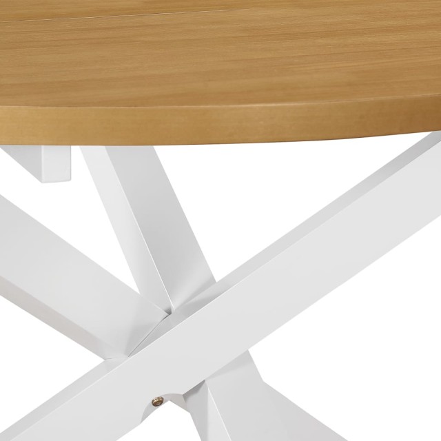 Mobilier de salle à manger 5 pcs MDF Blanc