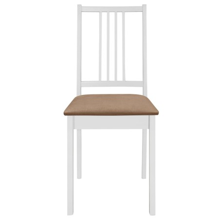 Mobilier de salle à manger 5 pcs MDF Blanc