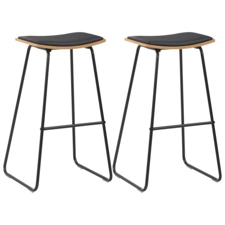 Mobilier de bar 3 pcs Acier Noir