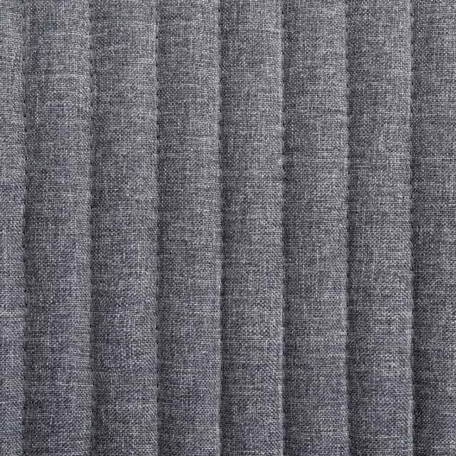 Chaises à manger lot de 6 gris foncé tissu