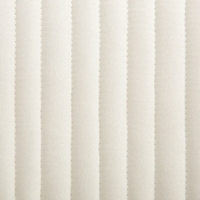 Chaises à manger lot de 4 crème tissu