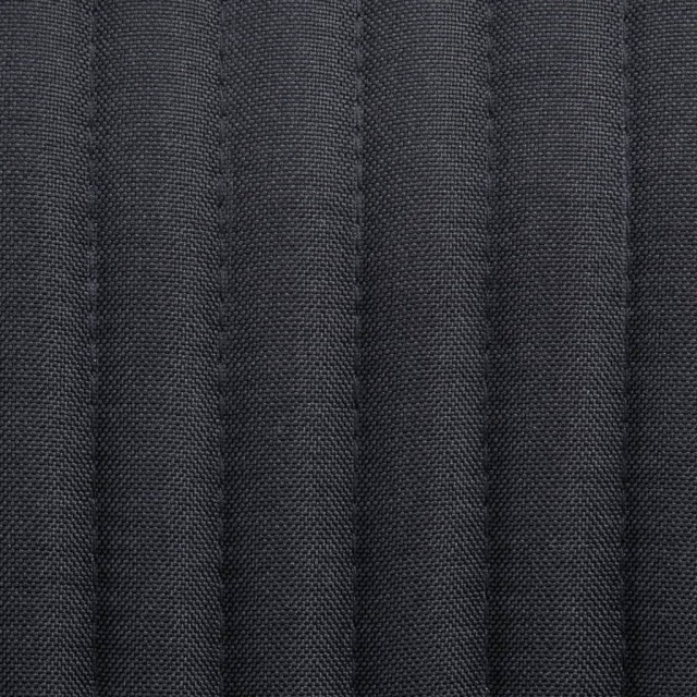 Chaises à manger lot de 4 noir tissu