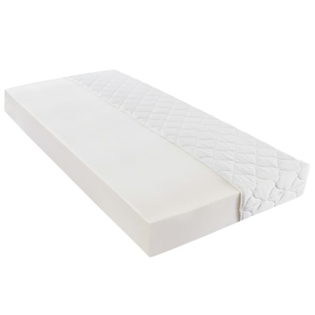 Lit avec matelas Blanc Similicuir 140x200 cm