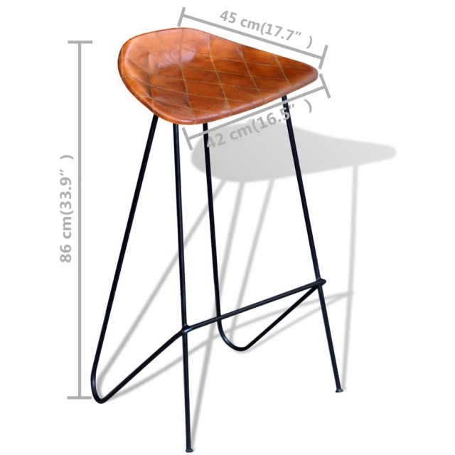 Ensemble de bar 5 pcs Bois de récupération et cuir véritable