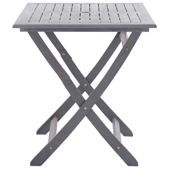 Ensemble à manger de jardin 7 pcs Bois d'acacia massif Gris