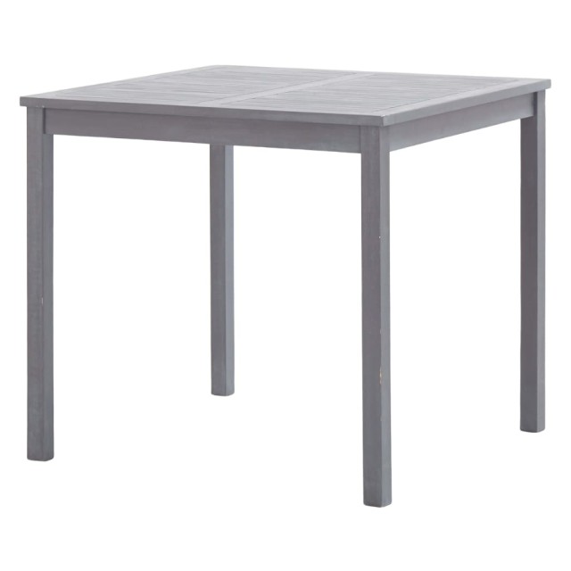 Ensemble à manger de jardin 5 pcs Bois d'acacia massif Gris