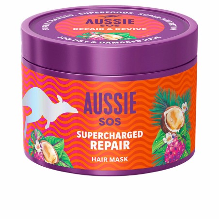 Maschera per Capelli Aussie SOS SUPERCHARGED REPAIR 500 ml